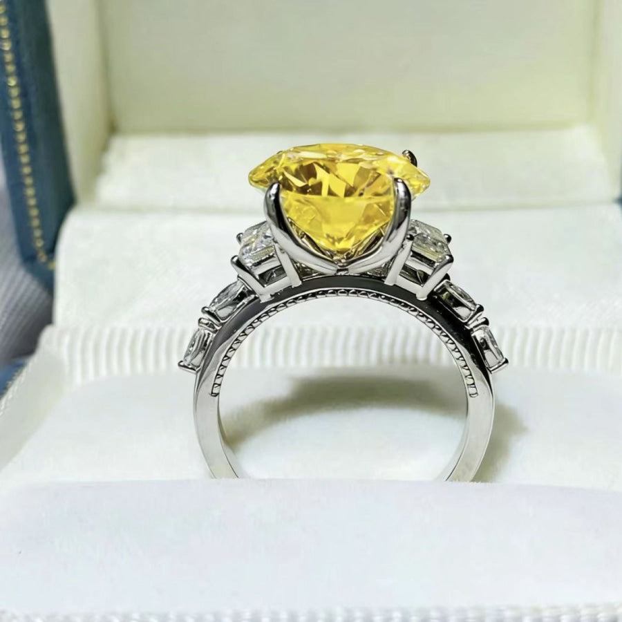5 Carat Moissanite 925 Sterling Silver Ring Apparel and Accessories