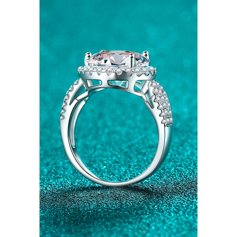 5 Carat Moissanite 925 Sterling Silver Ring Apparel and Accessories