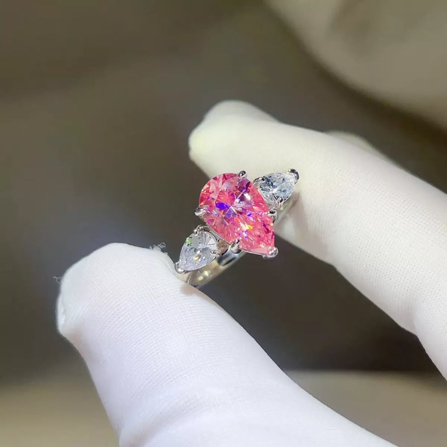 5 Carat Moissanite 925 Sterling Silver Ring Apparel and Accessories