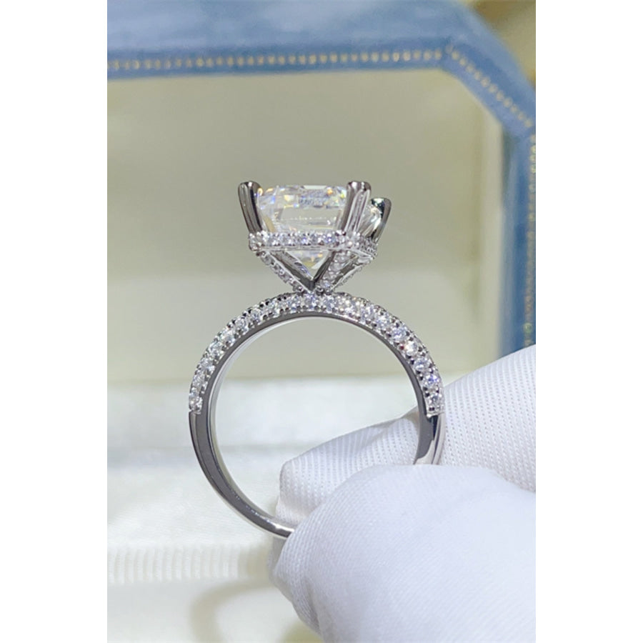 5 Carat Moissanite 925 Sterling Silver Ring Apparel and Accessories