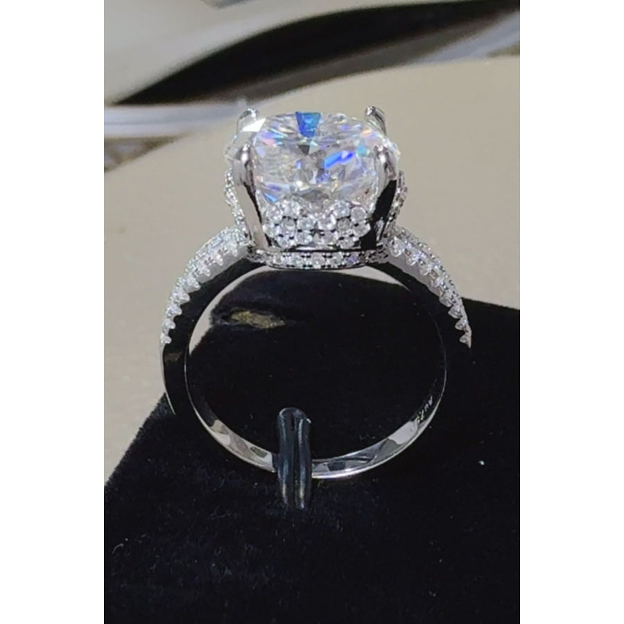 5 Carat Moissanite 925 Sterling Silver Ring Apparel and Accessories