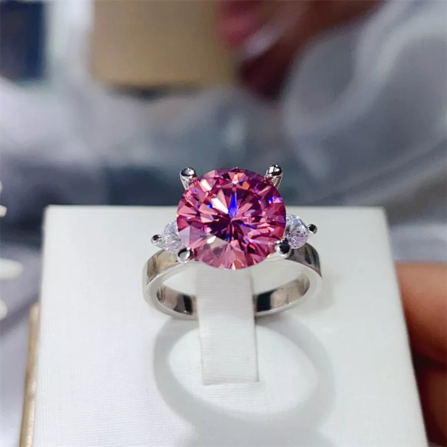5 Carat Moissanite 925 Sterling Silver Ring Apparel and Accessories