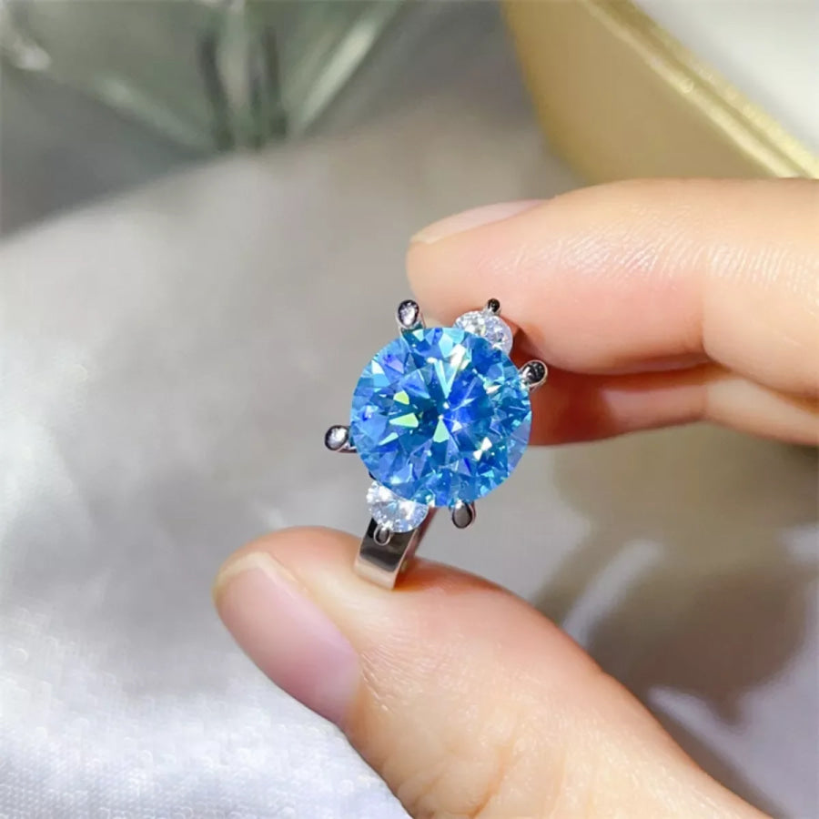 5 Carat Moissanite 925 Sterling Silver Ring Apparel and Accessories
