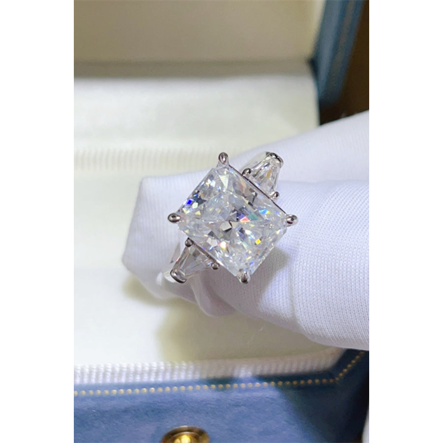 5 Carat Moissanite 925 Sterling Silver Ring Apparel and Accessories