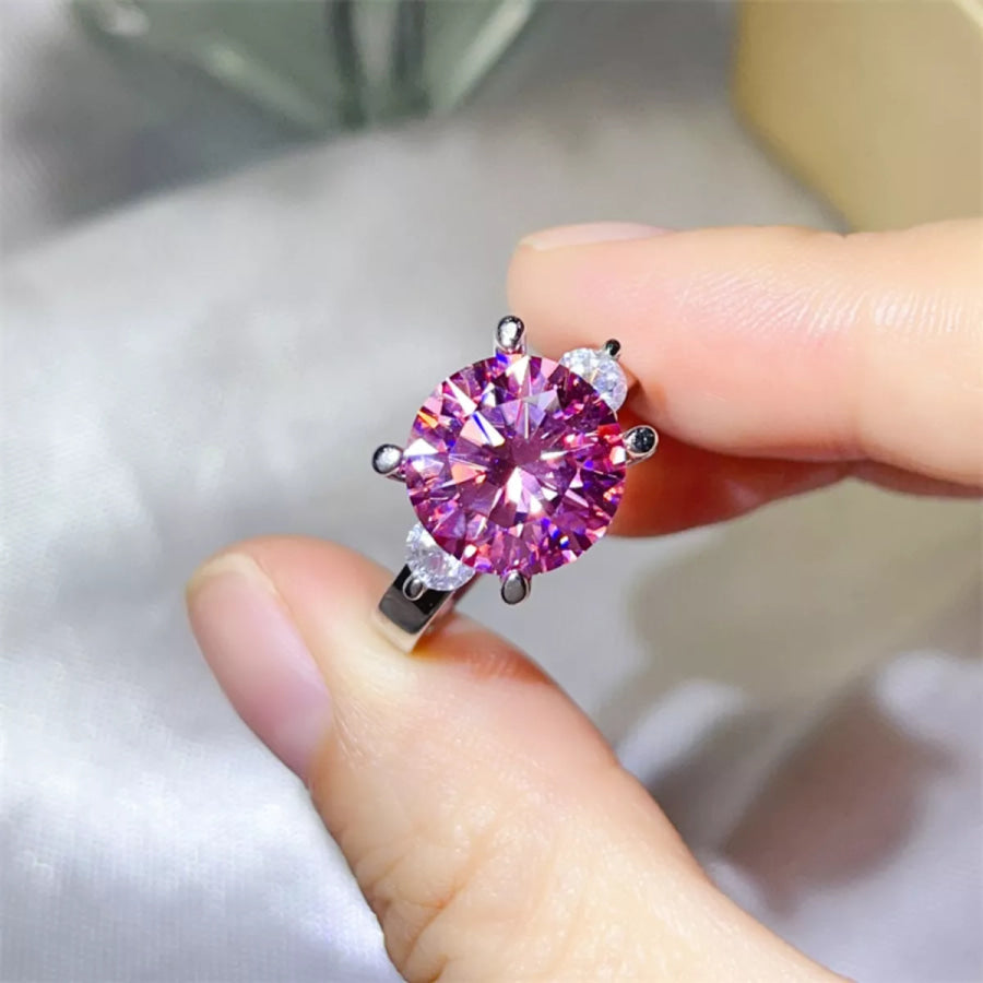 5 Carat Moissanite 925 Sterling Silver Ring Apparel and Accessories