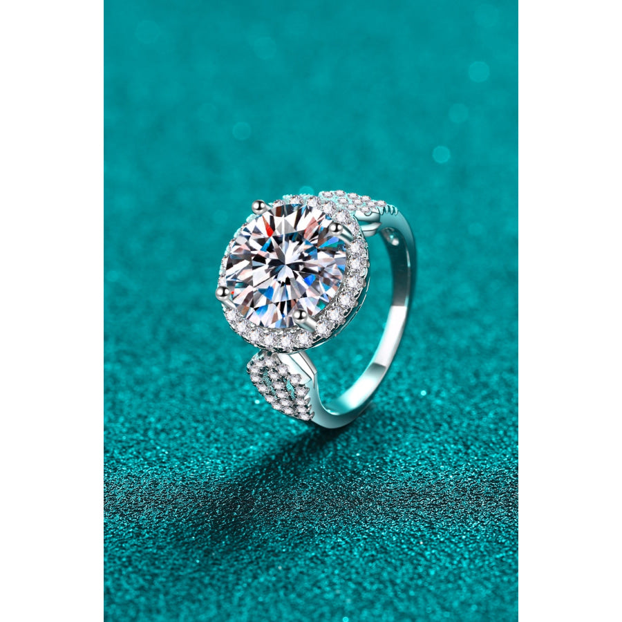 5 Carat Moissanite 925 Sterling Silver Ring Apparel and Accessories