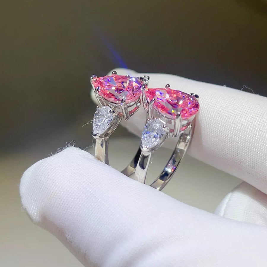 5 Carat Moissanite 925 Sterling Silver Ring Apparel and Accessories