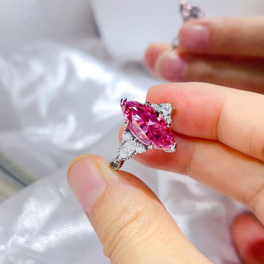 5 Carat Moissanite 925 Sterling Silver Ring Apparel and Accessories