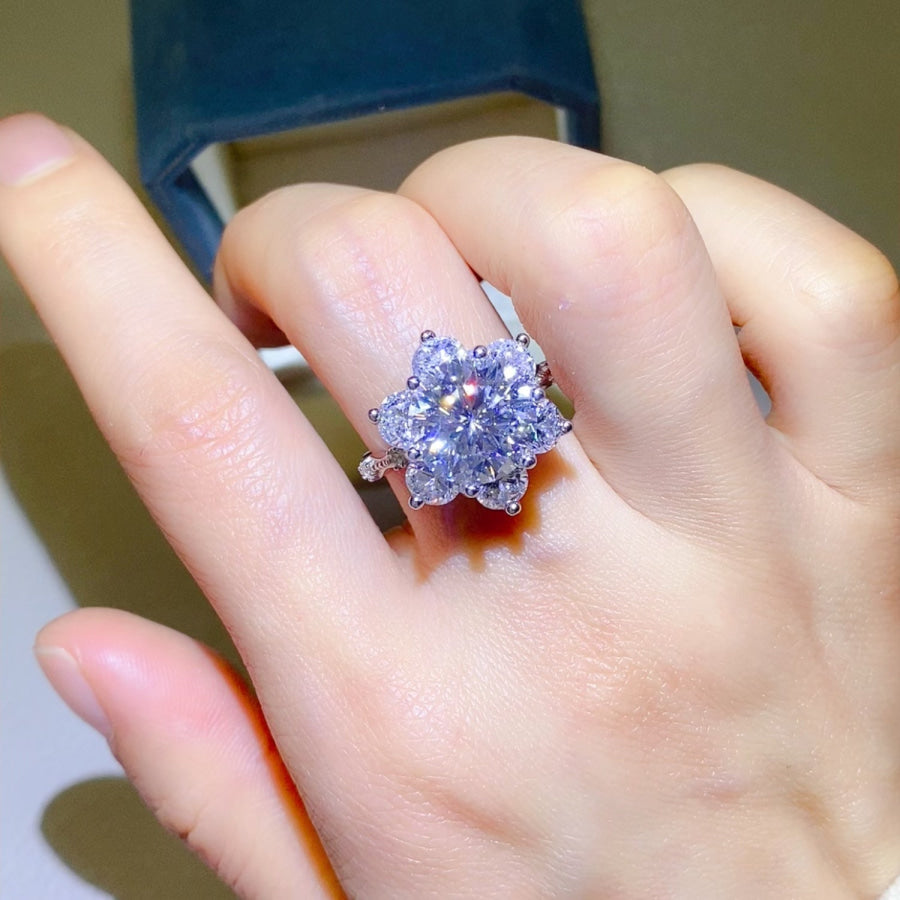 5 Carat Moissanite 925 Sterling Silver Ring / Apparel and Accessories