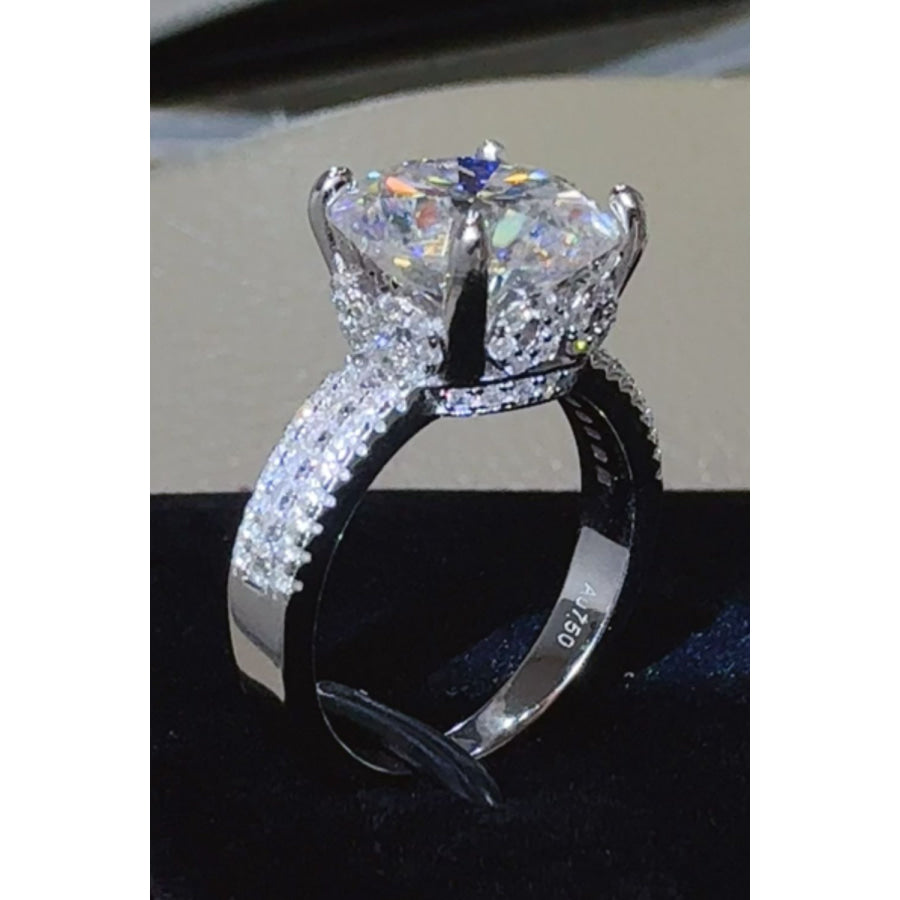 5 Carat Moissanite 925 Sterling Silver Ring Apparel and Accessories