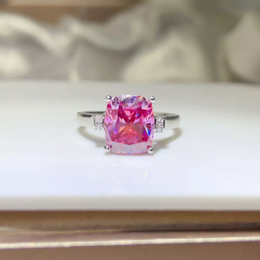 5 Carat Moissanite 925 Sterling Silver Ring Apparel and Accessories