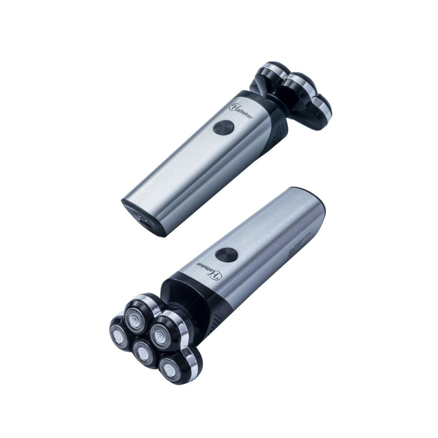 5-Head Rechargeable Electric Shaver Silver / One Size Apparel and Accessories