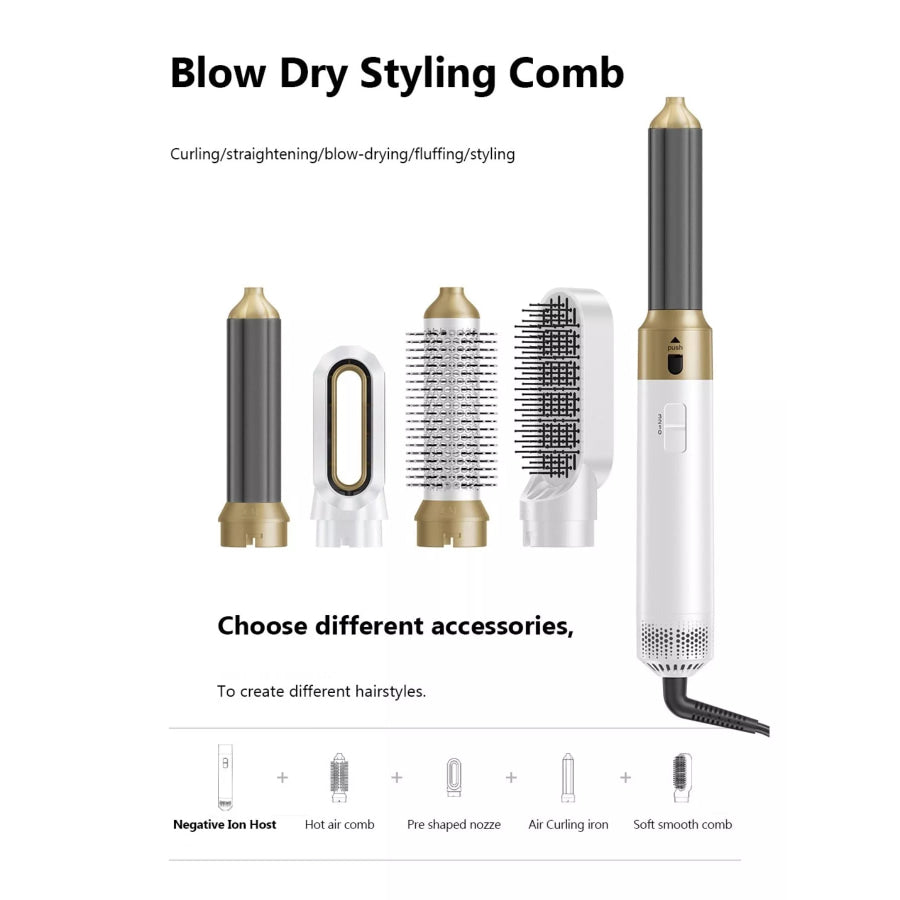 5-in-1 Interchangeable Hot Air Brush Apparel and Accessories