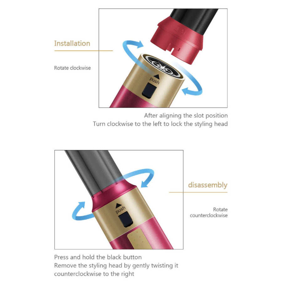 5-in-1 Interchangeable Hot Air Brush Apparel and Accessories