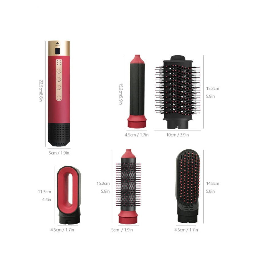 5-in-1 Interchangeable Hot Air Brush Apparel and Accessories
