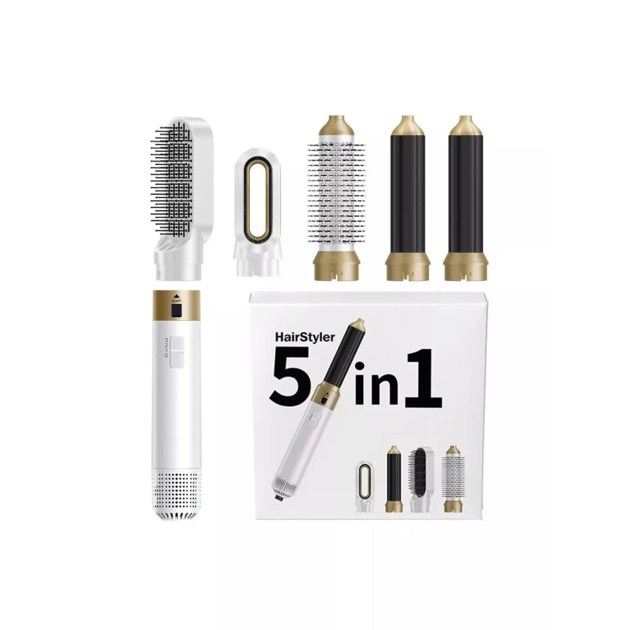 5-in-1 Interchangeable Hot Air Brush White / European plug Apparel and Accessories