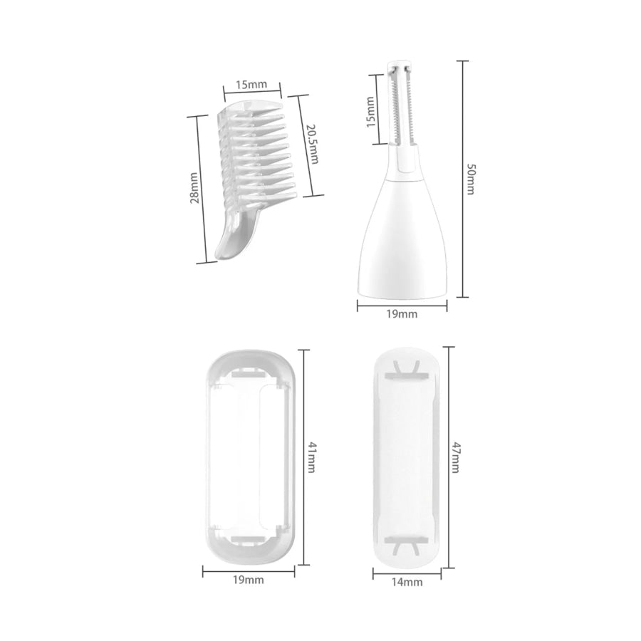 5-in-1 Rechargeable Hair Removal White / ONESIZE Apparel and Accessories