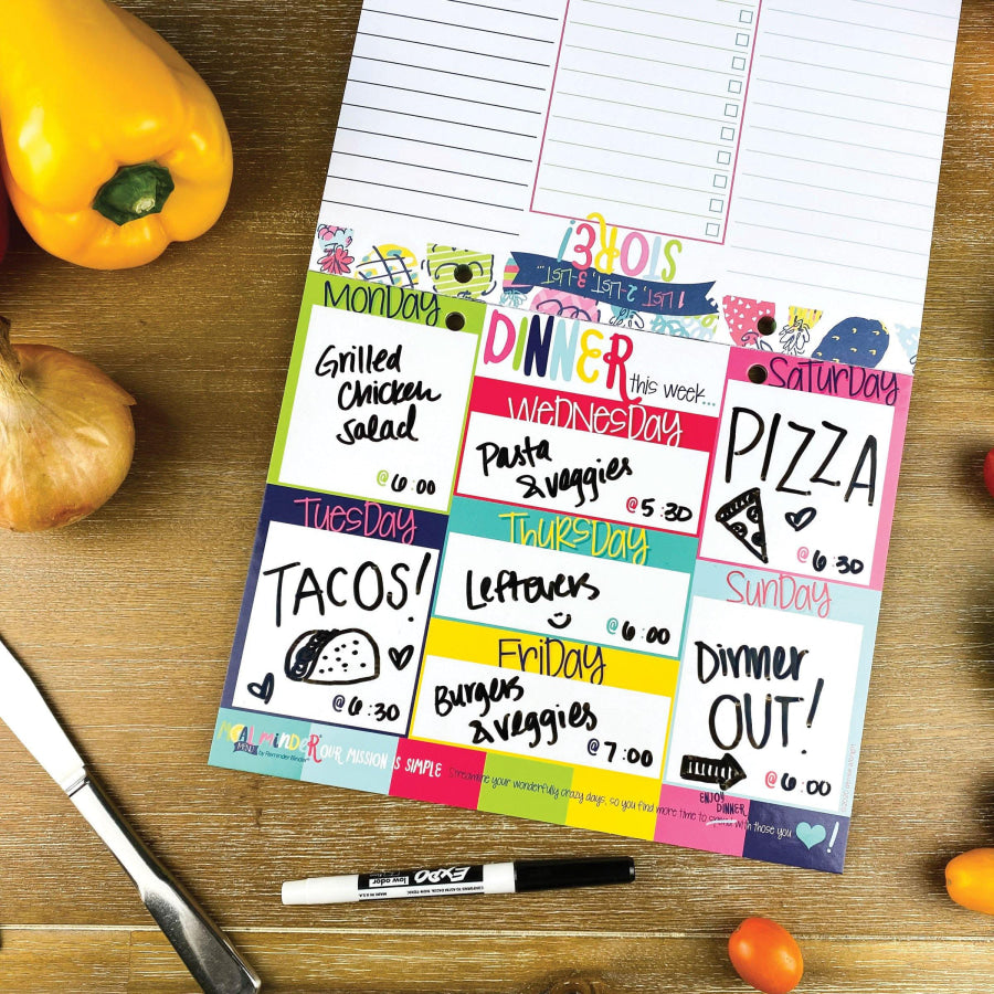 52-Week Meal Minder® Weekly Menu Planner Pad Pads