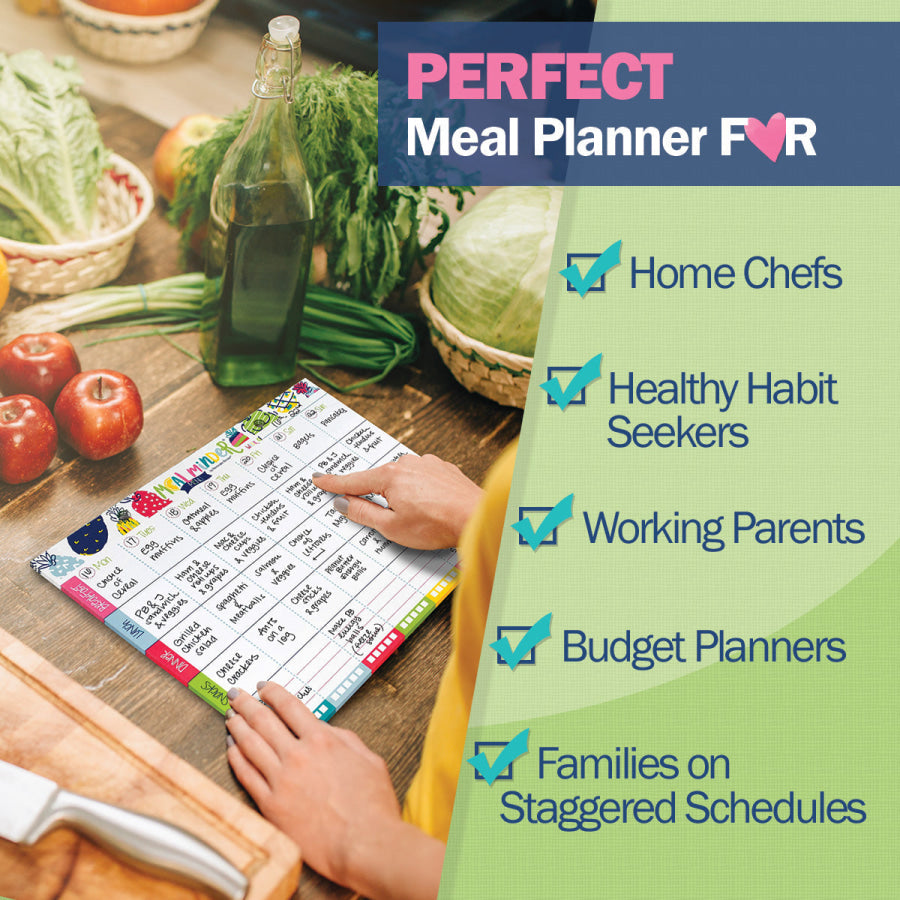 52-Week Meal Minder® Weekly Menu Planner Pad Pads