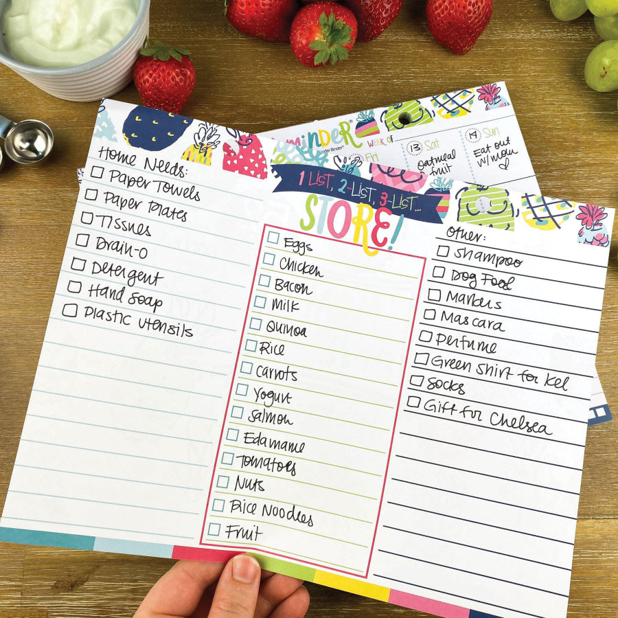 52-Week Meal Minder® Weekly Menu Planner Pad Pads