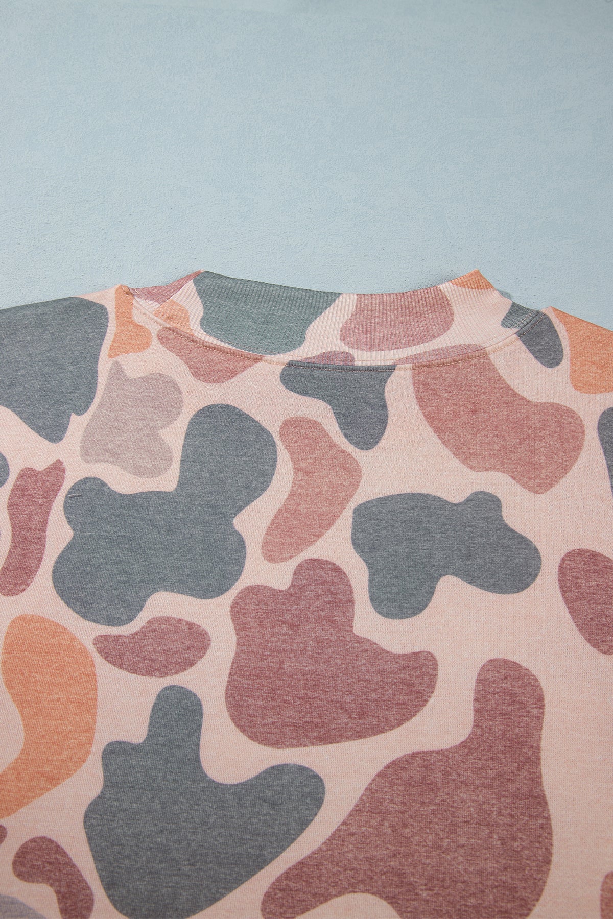 Multicolour Camouflage Western Graphic Plus Size Sweatshirt