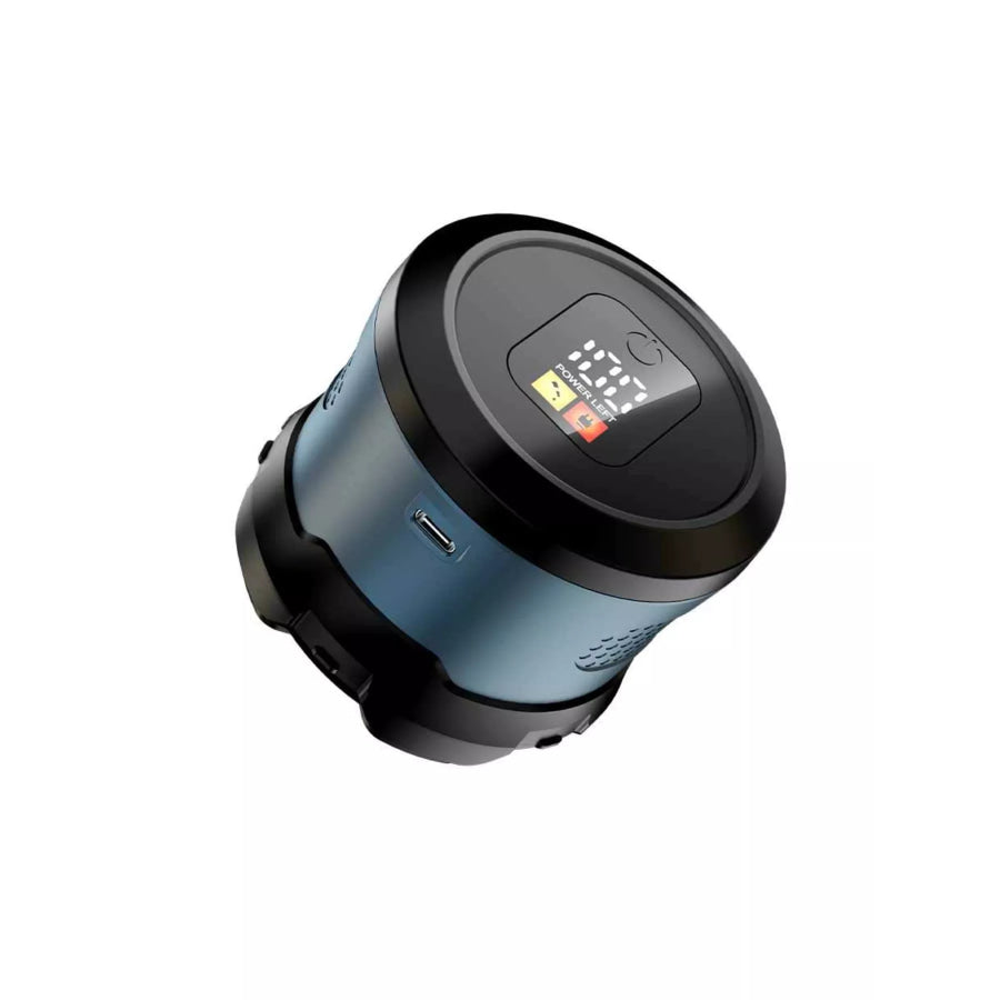 6-Blade Rechargeable Head Shaver Blue / One Size Apparel and Accessories