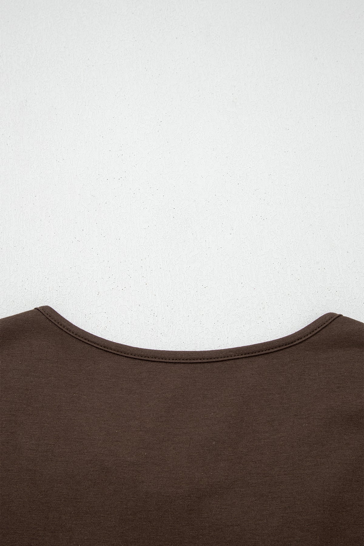 Coffee Plus Size Solid Color Bow Tie Peplum Tank Top