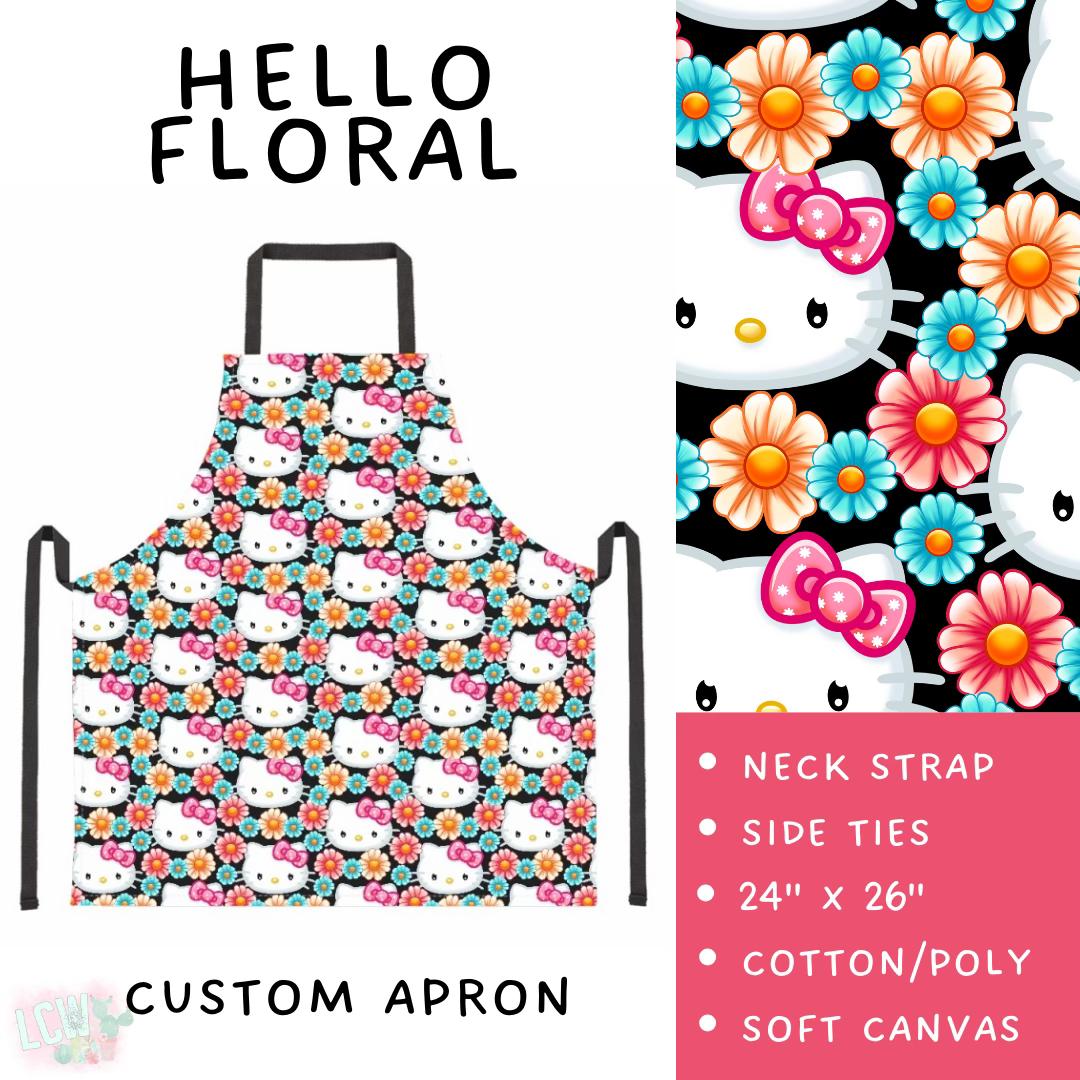 Preorder Custom Aprons and Oven Mitts - Hello Floral - Closes 14 Jan - ETA late Mar 2026