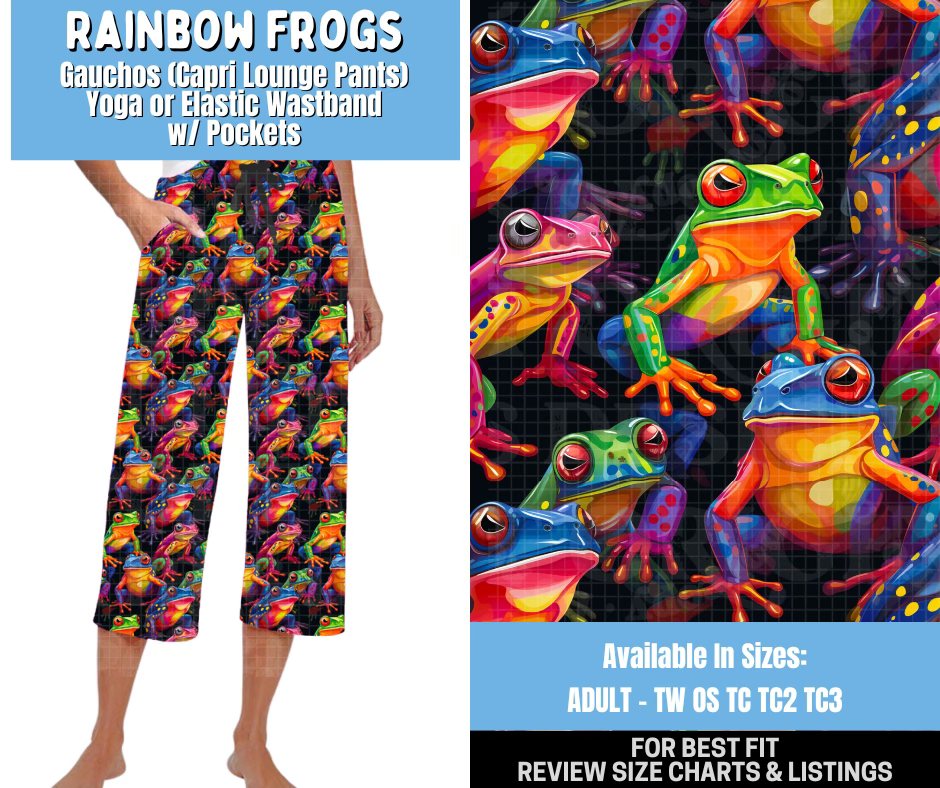 Preorder Custom OS Capri Loungers - Rainbow Frogs - Closes 16 Apr - ETA mid Aug 2026