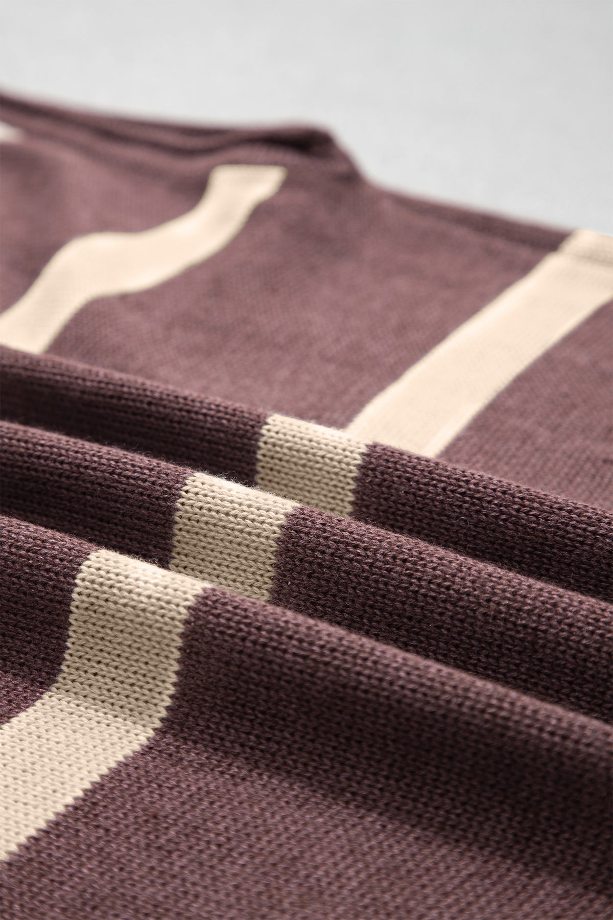 Rose Stripe Knit Western Short Sleeve Sweater