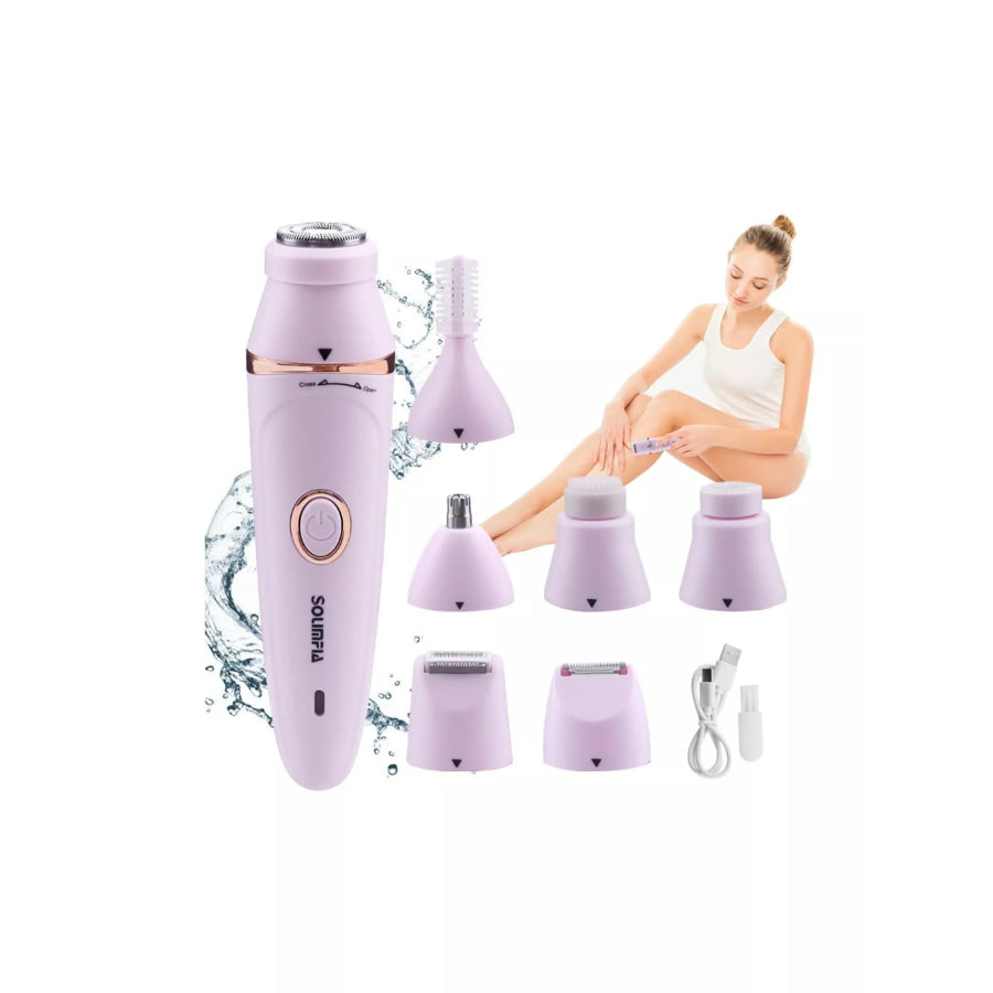 7-in-1 Electric Hair Remover Pink / One Size Apparel and Accessories