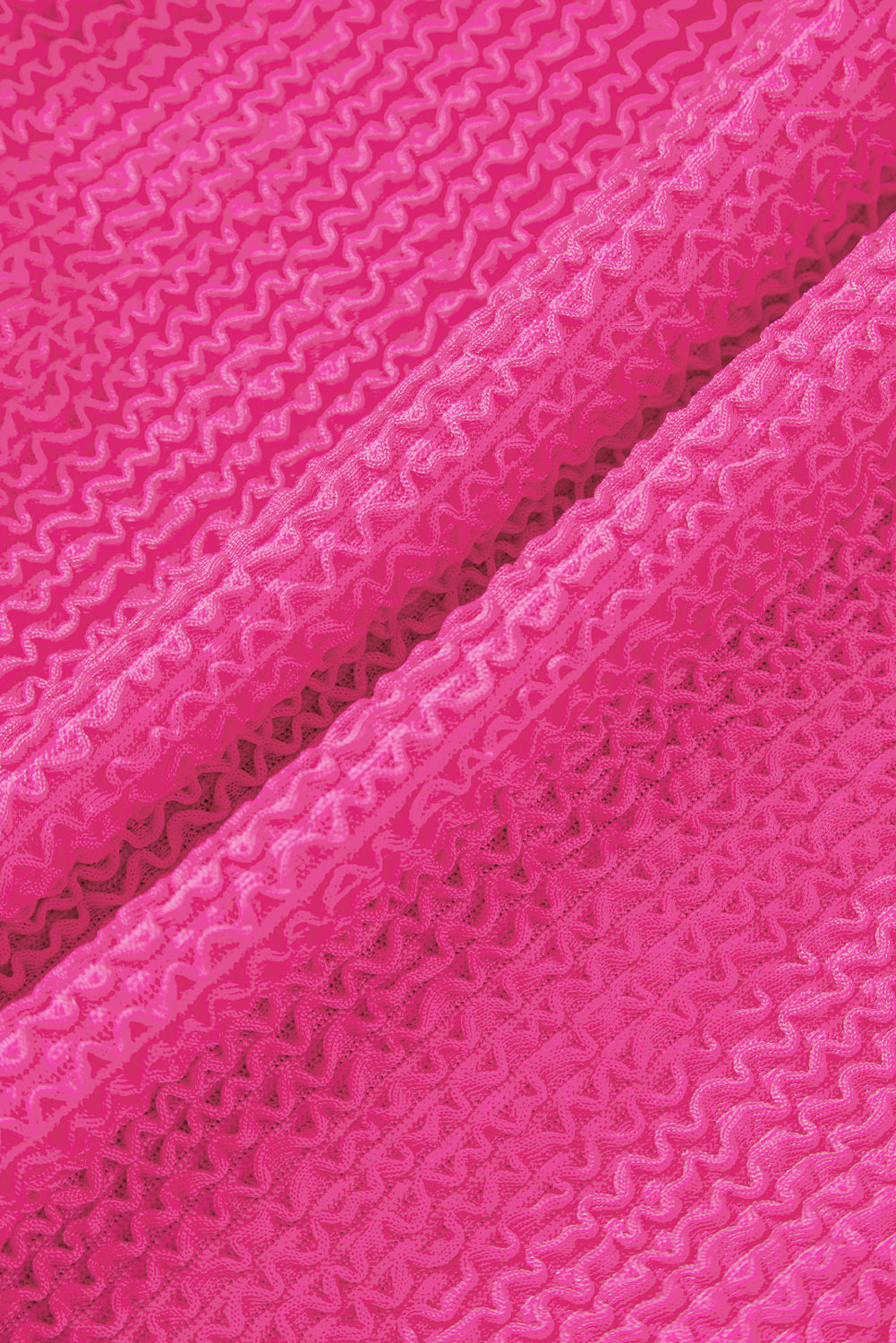 Iceland Blue Textured Color Block Patchwork One Piece Swimsuit