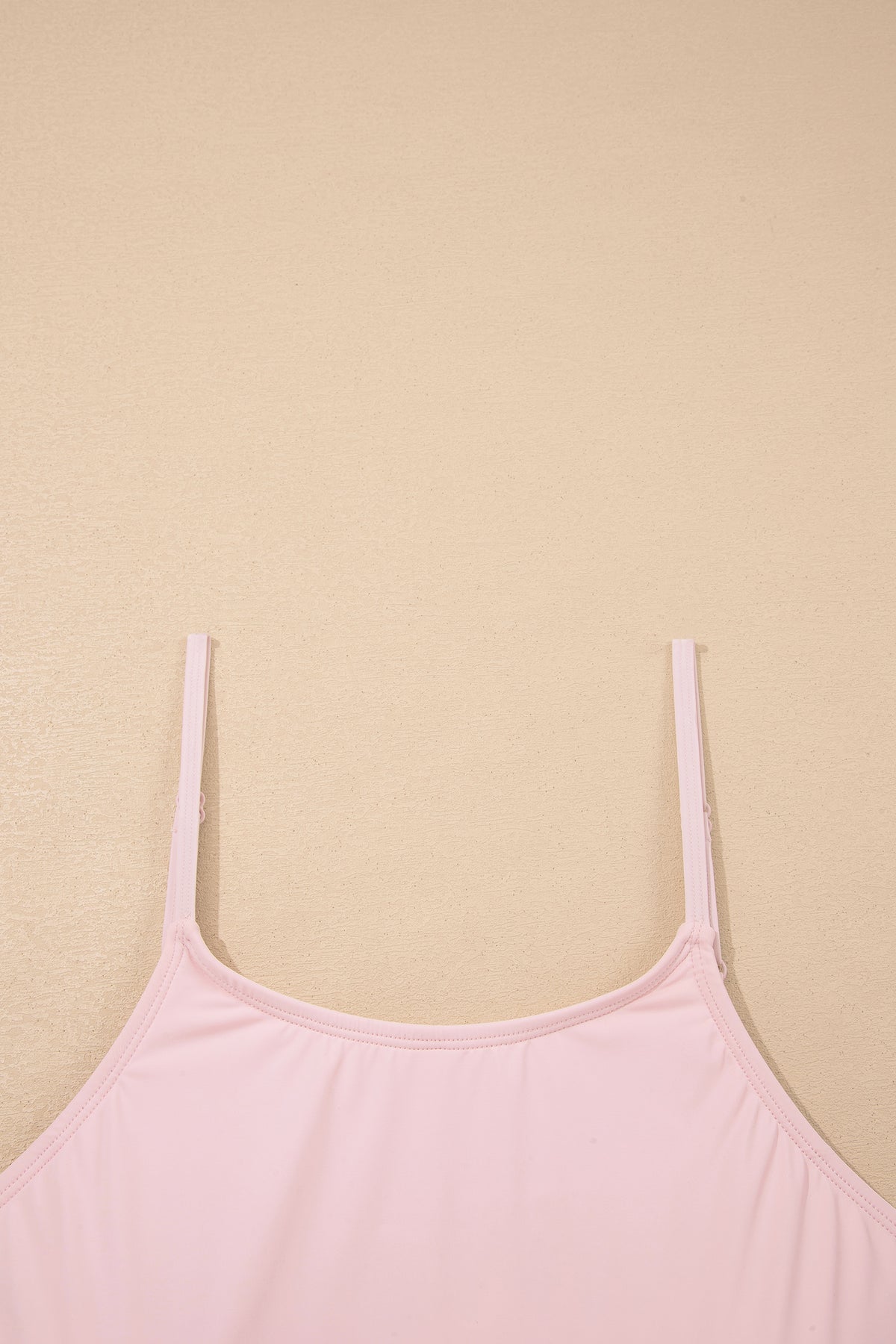 Pink Plus Size Build-in Shorts Sleeveless Dress With Short Two Piece Set