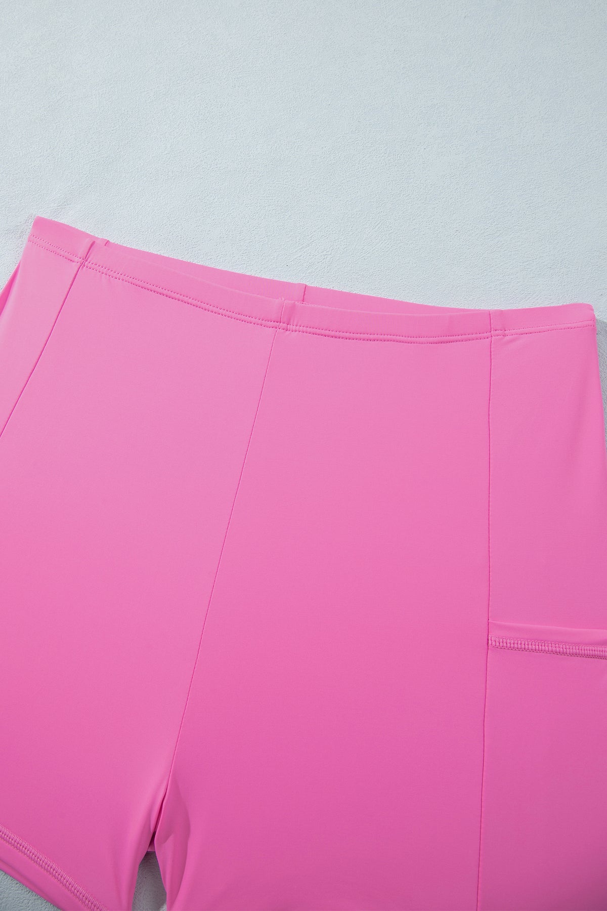 Bright Pink Twisted Strappy Back Active Mini Dress with Shorts