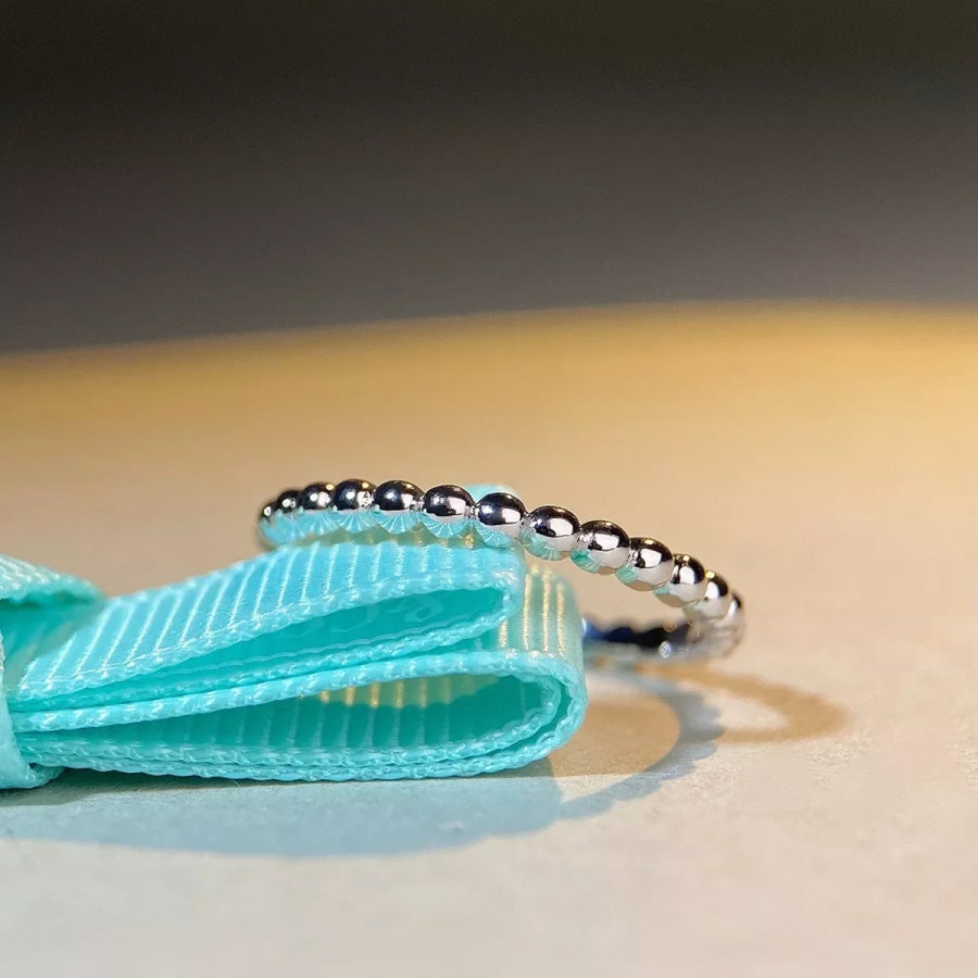 925 Sterling Silver Bead Ring / 5 Apparel and Accessories