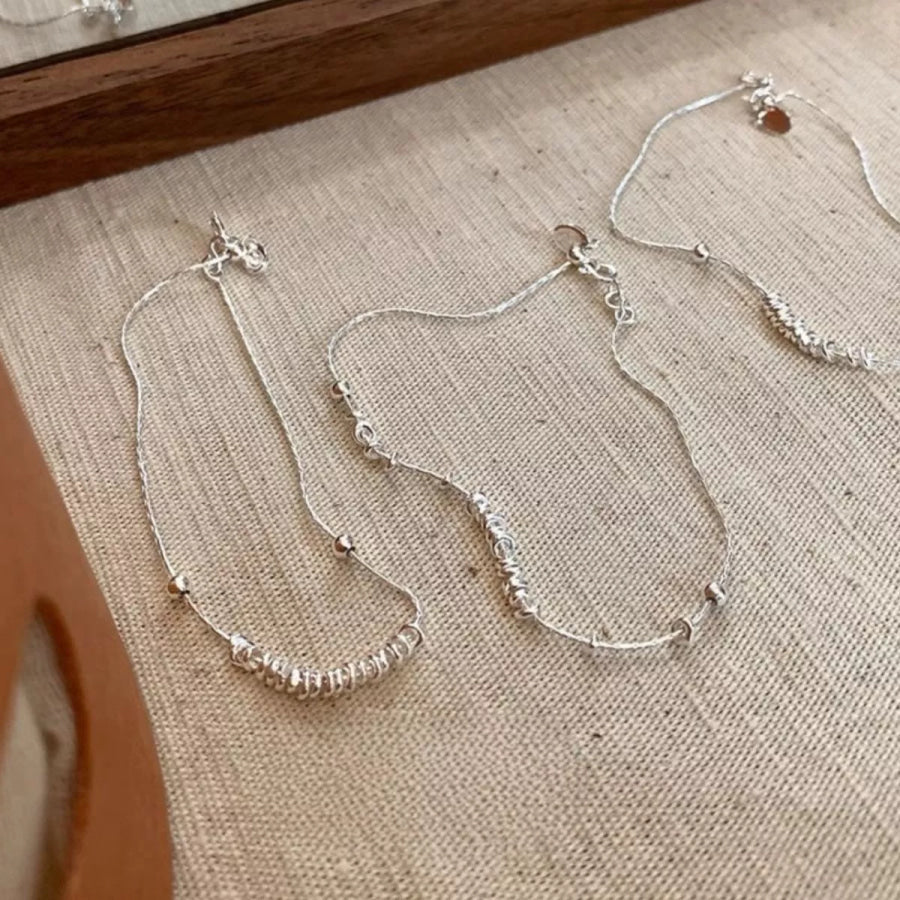 925 Sterling Silver Bracelet Silver / One Size Apparel and Accessories