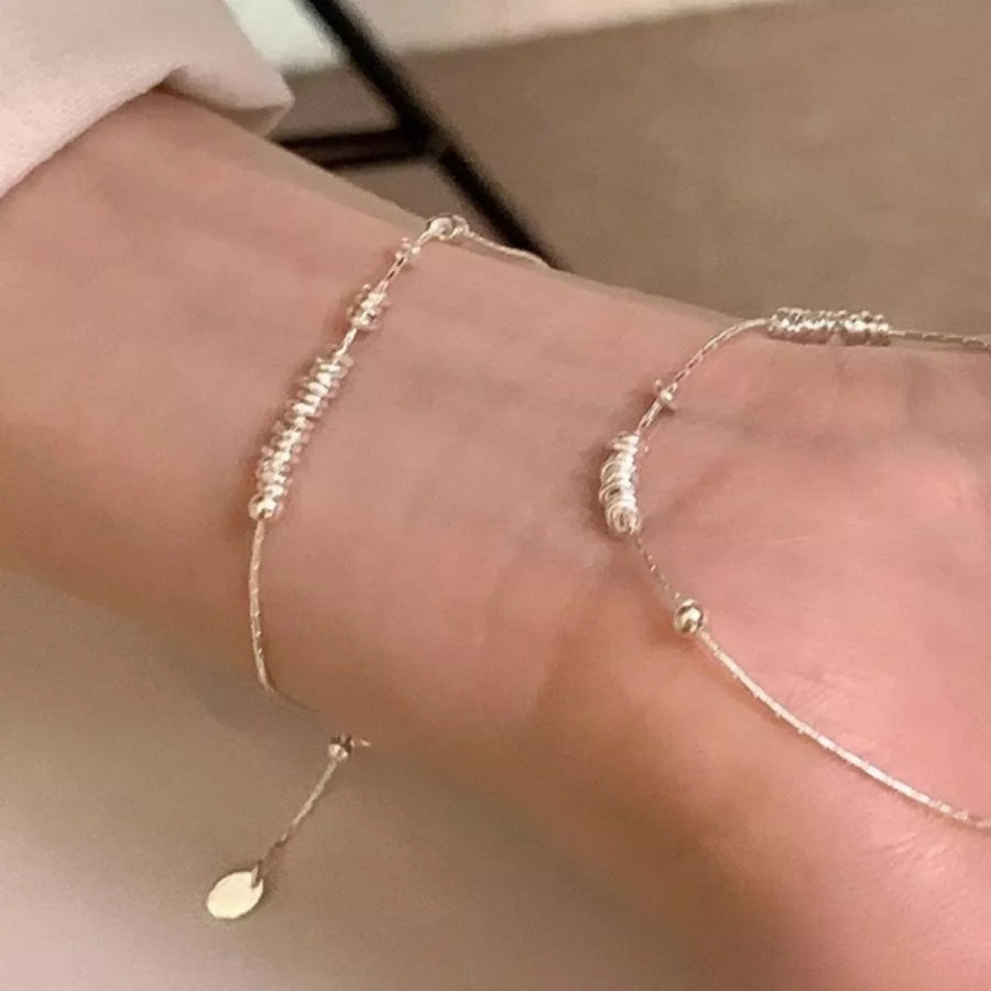925 Sterling Silver Bracelet Silver / One Size Apparel and Accessories