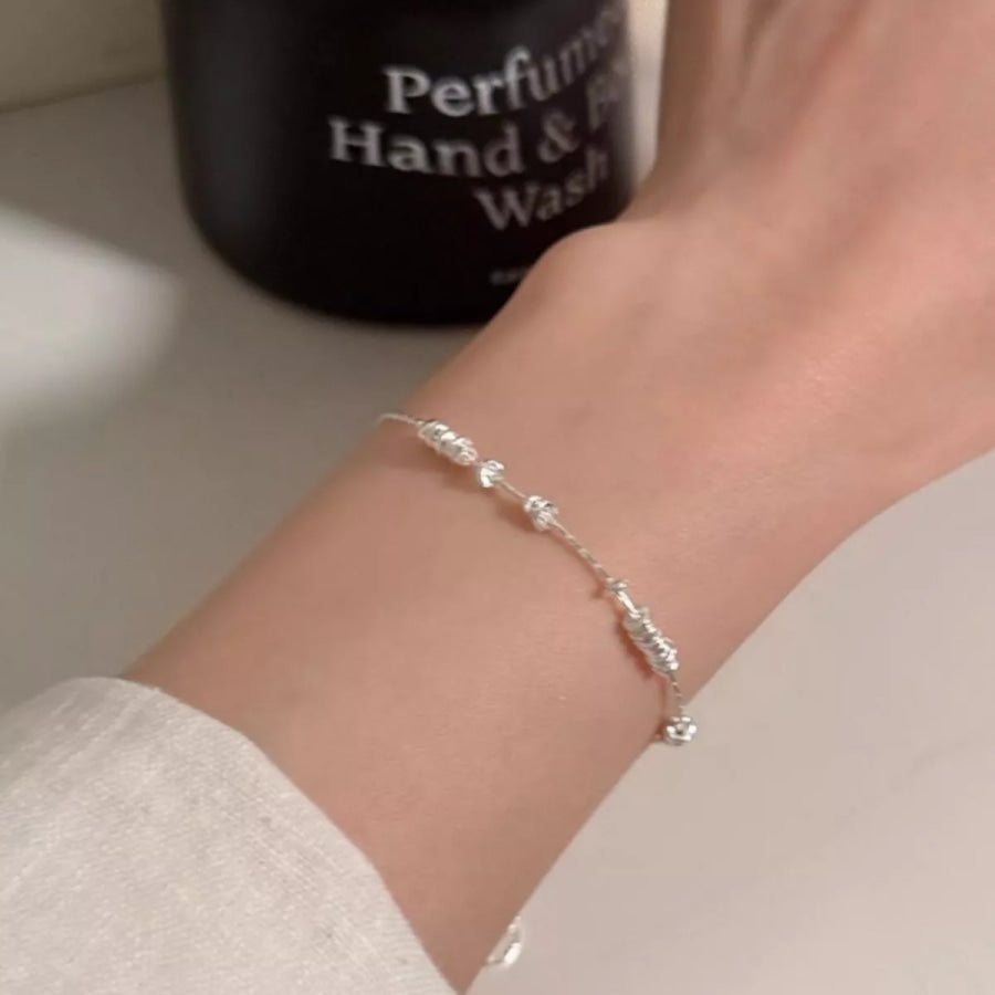 925 Sterling Silver Bracelet Silver / One Size Apparel and Accessories