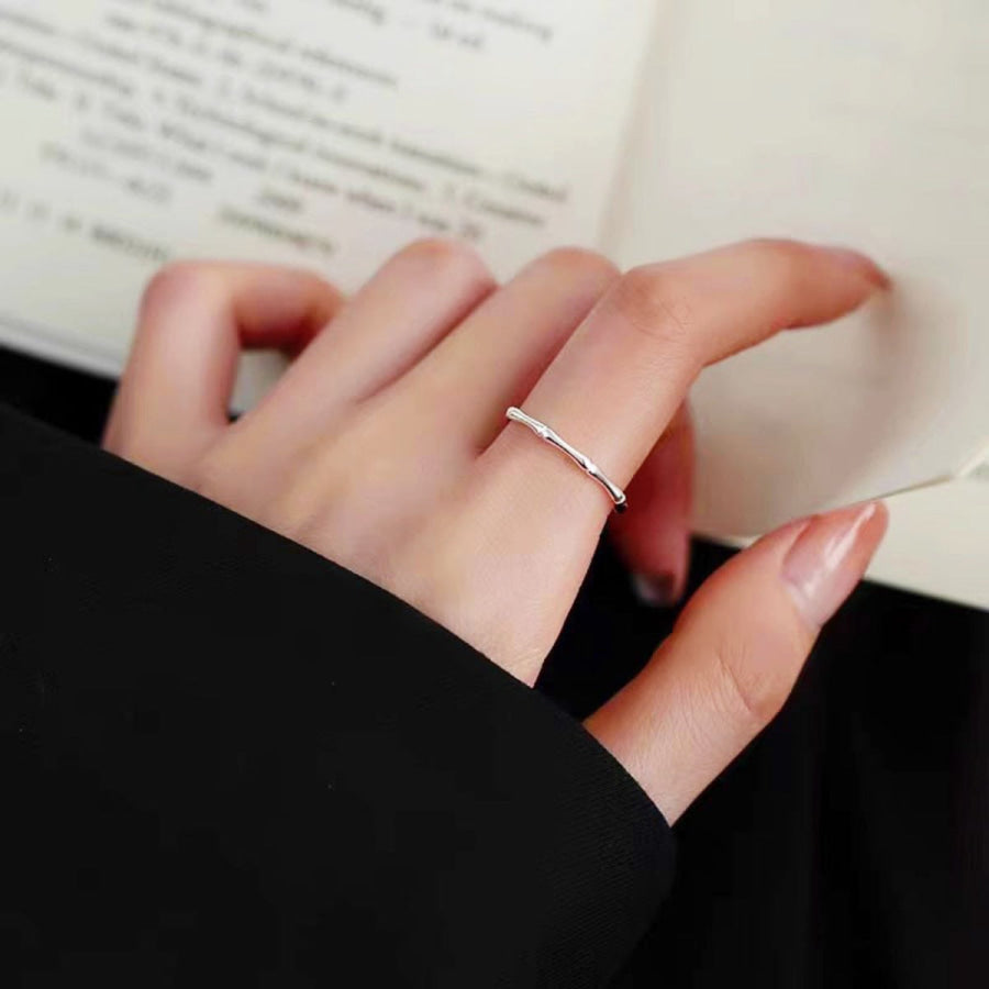925 Sterling Silver Branch Open Ring Silver / One Size Apparel and Accessories