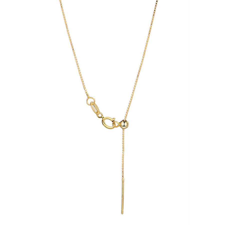 925 Sterling Silver Chain Adjustable Necklace Apparel and Accessories
