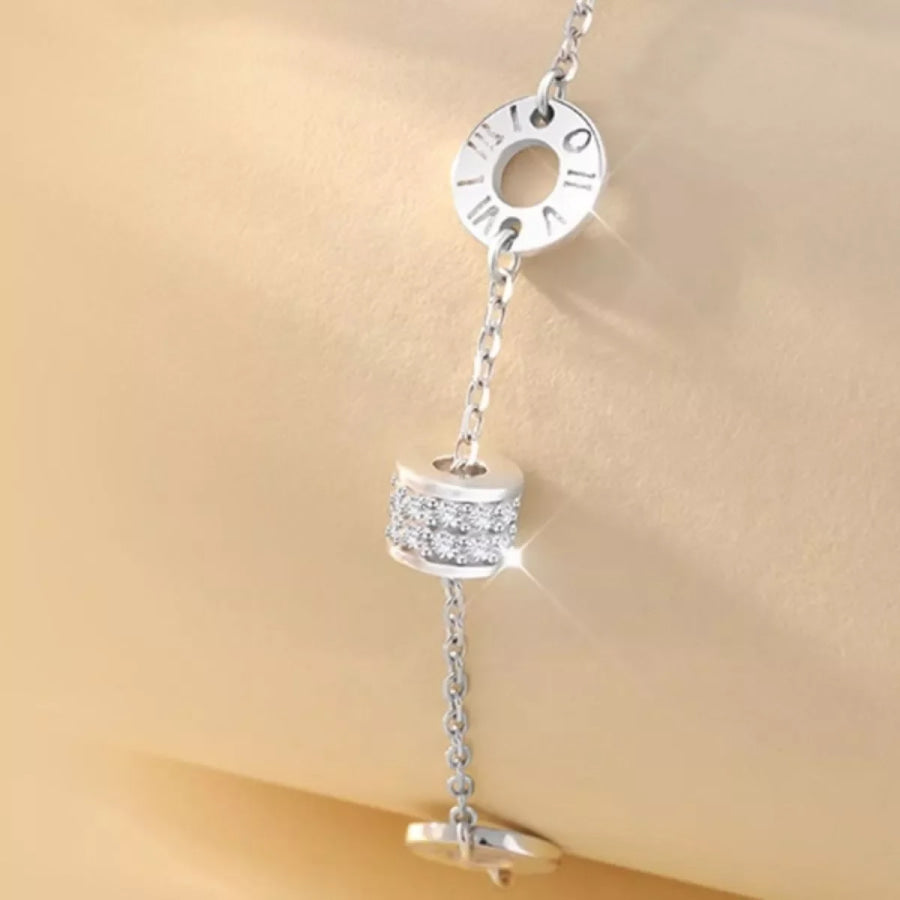 925 Sterling Silver Chain Geometric Bracelet Silver / onesize Apparel and Accessories