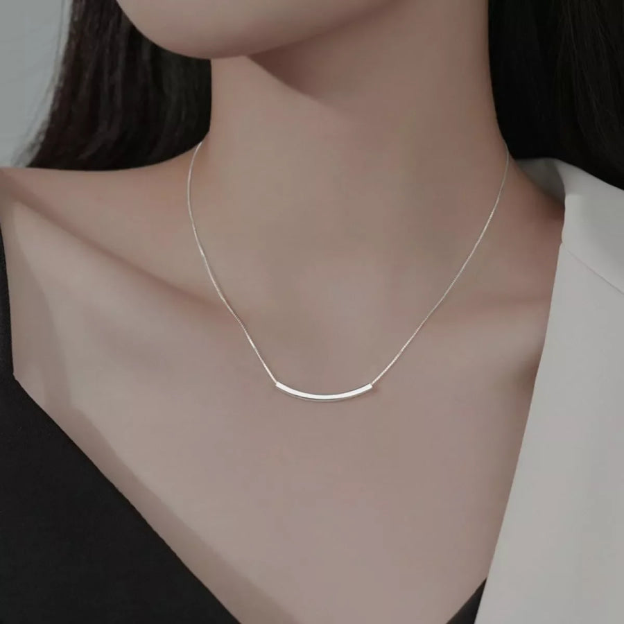 925 Sterling Silver Chain Necklace Silver / One Size Apparel and Accessories