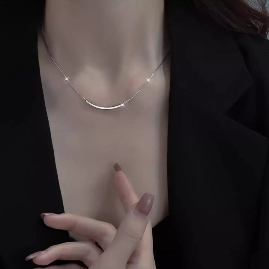 925 Sterling Silver Chain Necklace Silver / One Size Apparel and Accessories