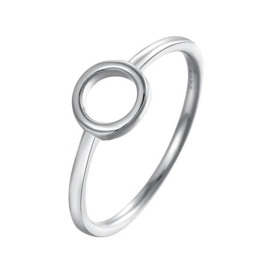 925 Sterling Silver Circle Ring Apparel and Accessories