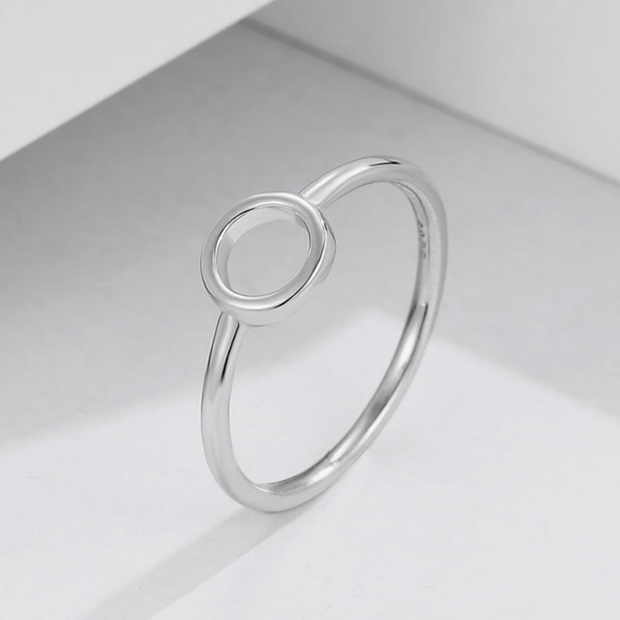 925 Sterling Silver Circle Ring Apparel and Accessories