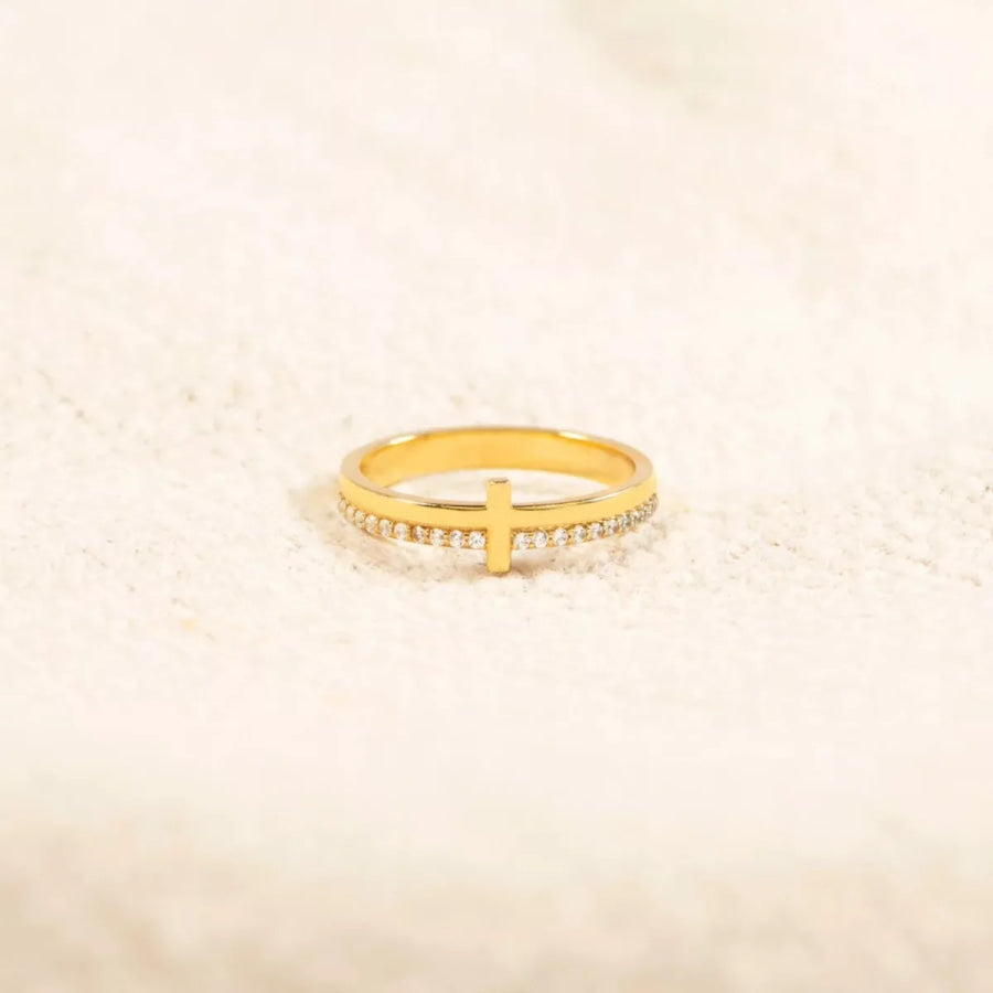 925 Sterling Silver Cross Ring Apparel and Accessories