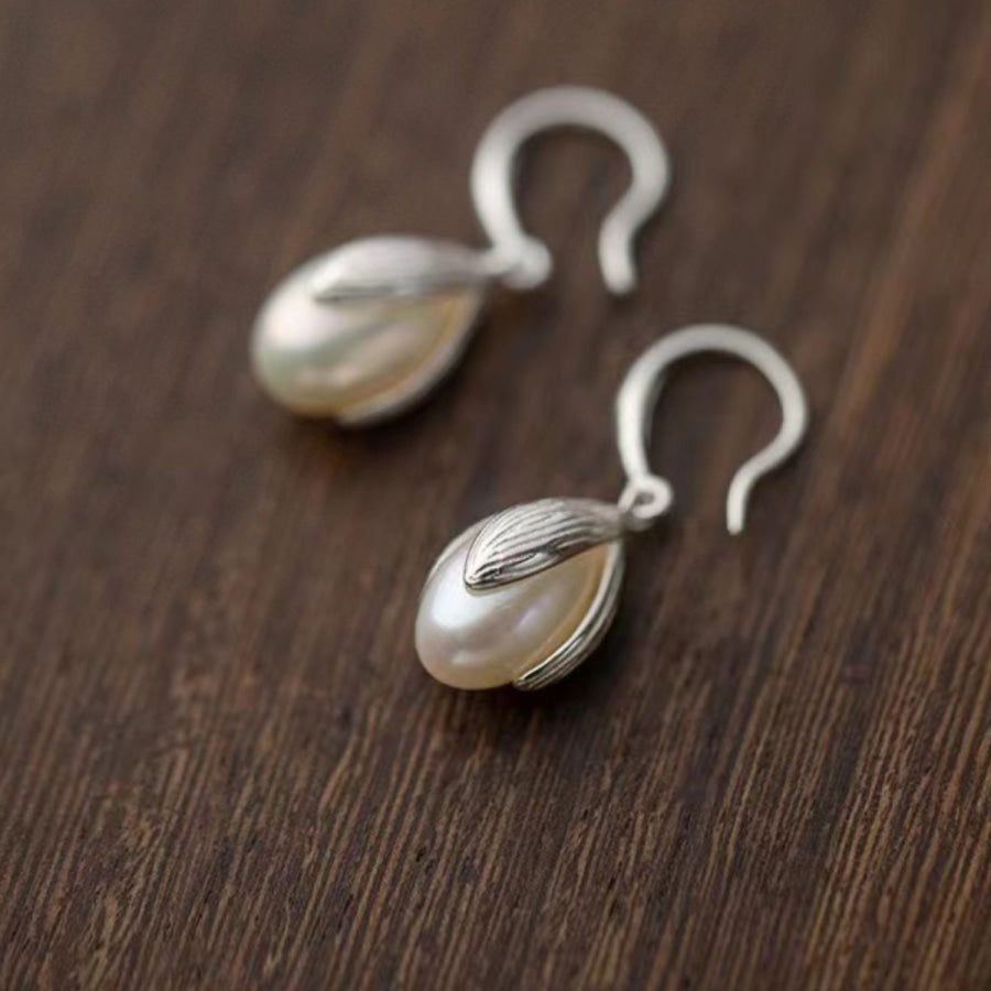 925 Sterling Silver Drop Earrings Silver / One Size Apparel and Accessories