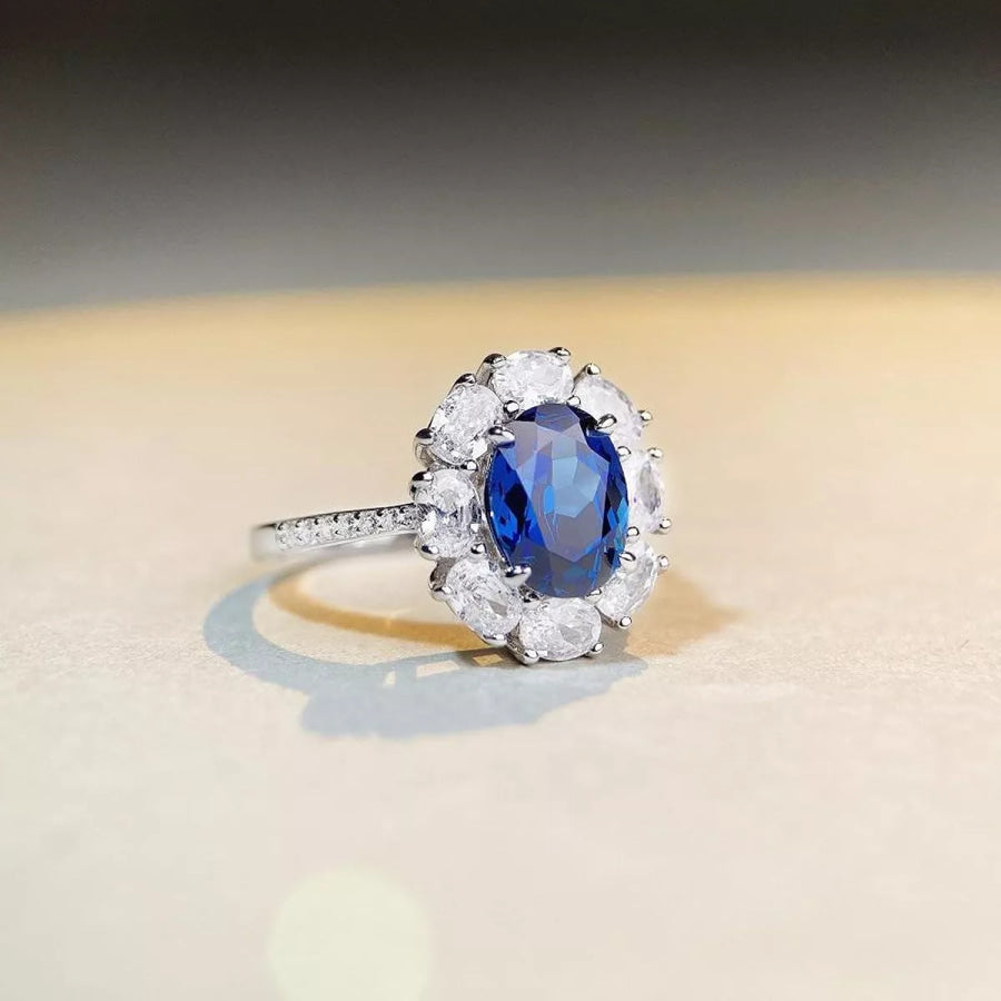 925 Sterling Silver Flower Ring Apparel and Accessories