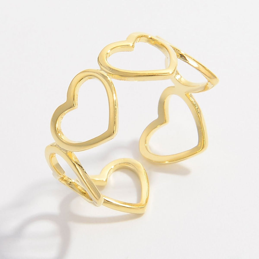 925 Sterling Silver Heart Ring Apparel and Accessories