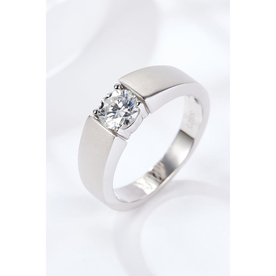 Sterling silver 2024 moissanite rings